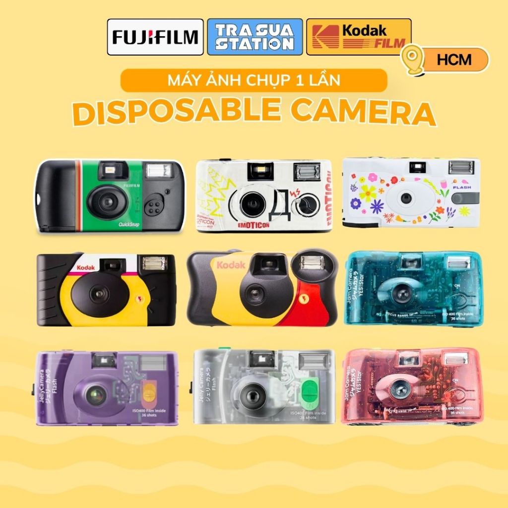 Máy ảnh film Kodak single use - máy ảnh chụp một lần - Funsaver - Power Flash - Quicksnap - Máy chụp dưới nước