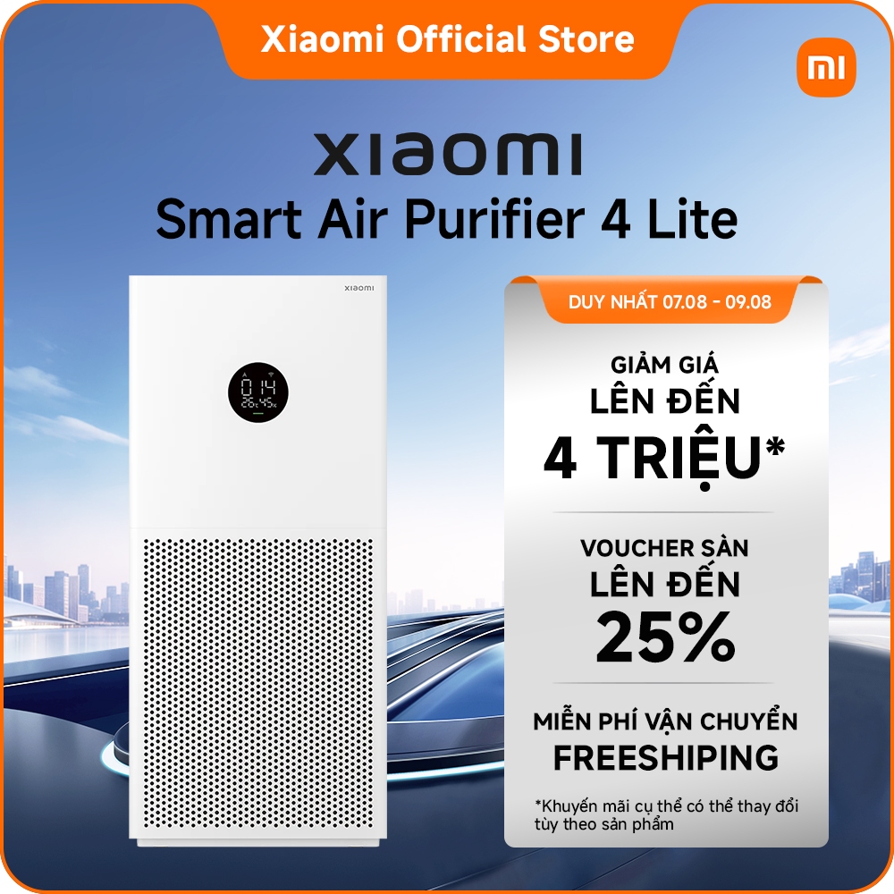 Máy lọc không khí Xiaomi Smart Air Purifier 4 Lite｜Lọc hạt mịn 0.3μm, điều khiển cực tiện lợi