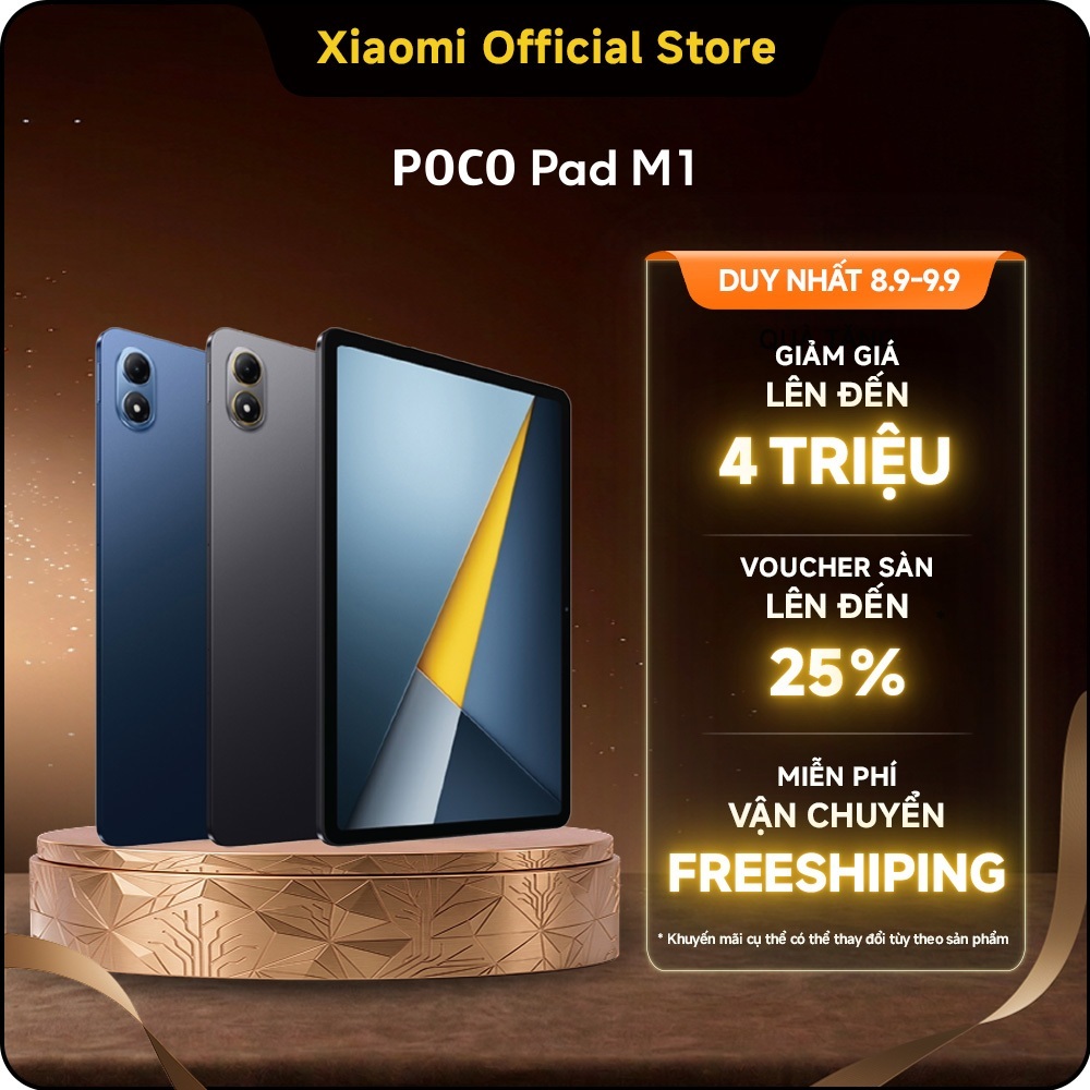 Máy tính bảng Xiaomi POCO Pad M1 | 8GB+256GB, màn hình 12.1'' 120Hz 2.5K, pin khủng 12000mAh, Snapdragon® 7s Gen 4