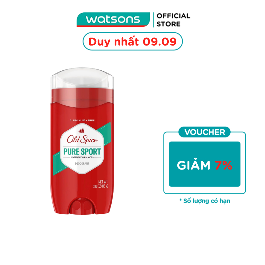 Sáp Khử Mùi Old Spice Pure Sport High Endurance Dành Cho Nam Giới Chơi Thể Thao Và Vận Động 85g