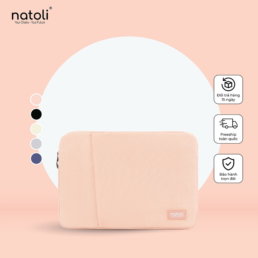 Túi bảo vệ laptop thương hiệu NATOLI đủ size dày dặn kháng nước BST Eager Laptop Bag T7