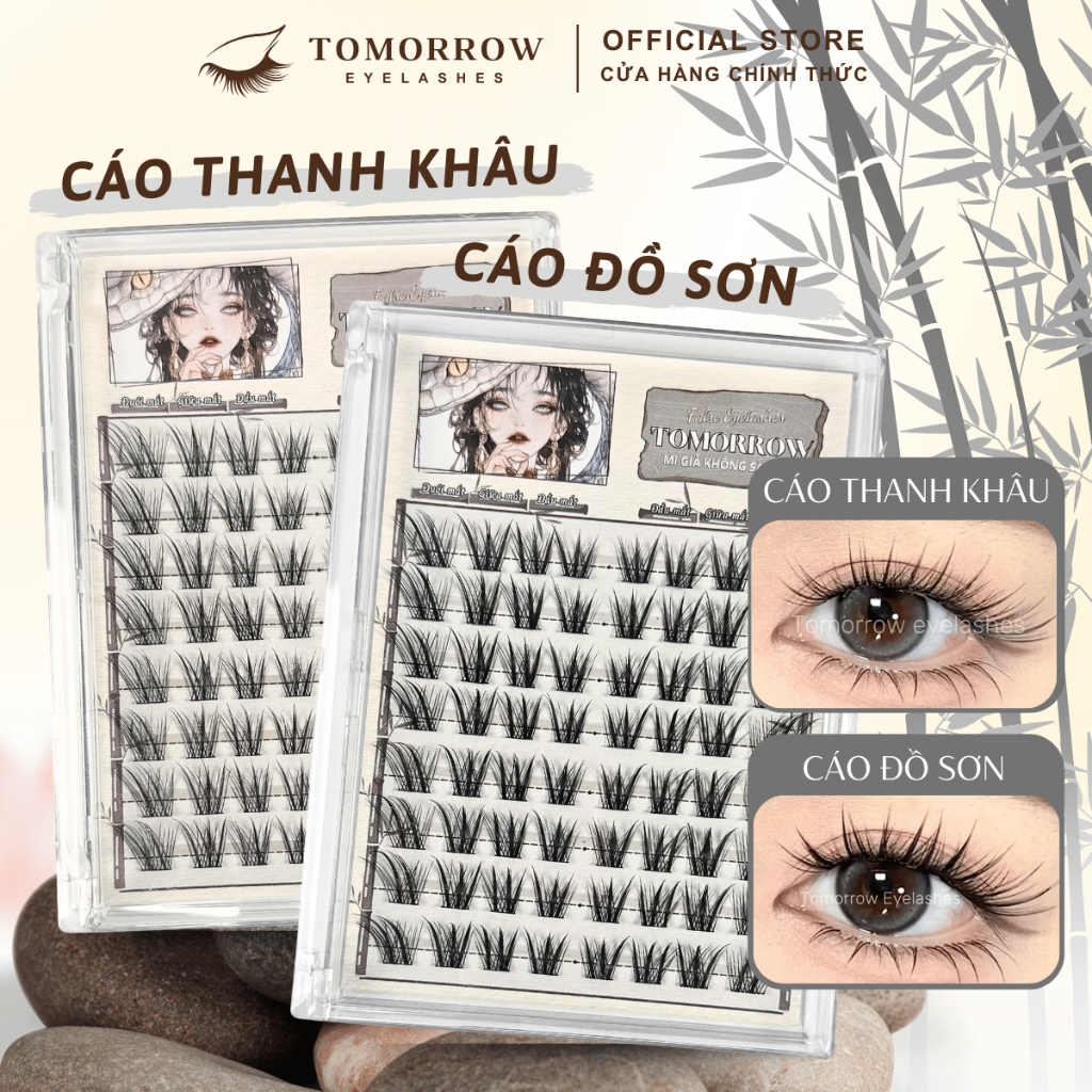 Lông Mi Giả Cáo Thanh Khâu-Cáo Đồ Sơn 2 Phiên Bản Đẹp Như Mi Nối, Độ Dài 14-16mm