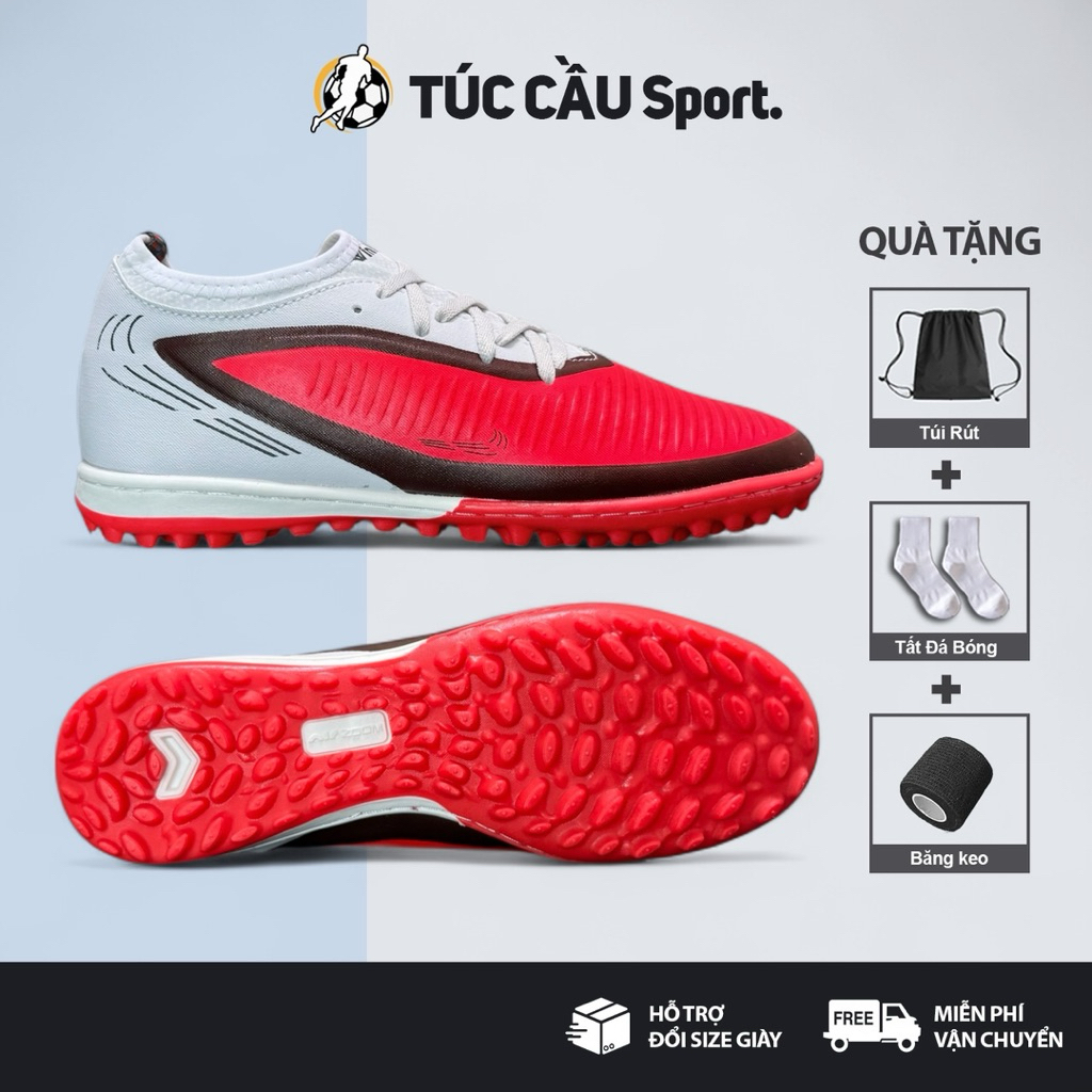 Giày Đá Bóng Phantom 6 Pro VN Đế Đệm AirZoom Êm Ái, Bám Sân Tốt, Khâu Full Đế (Tặng kèm: Tất + Túi rút + Băng keo)