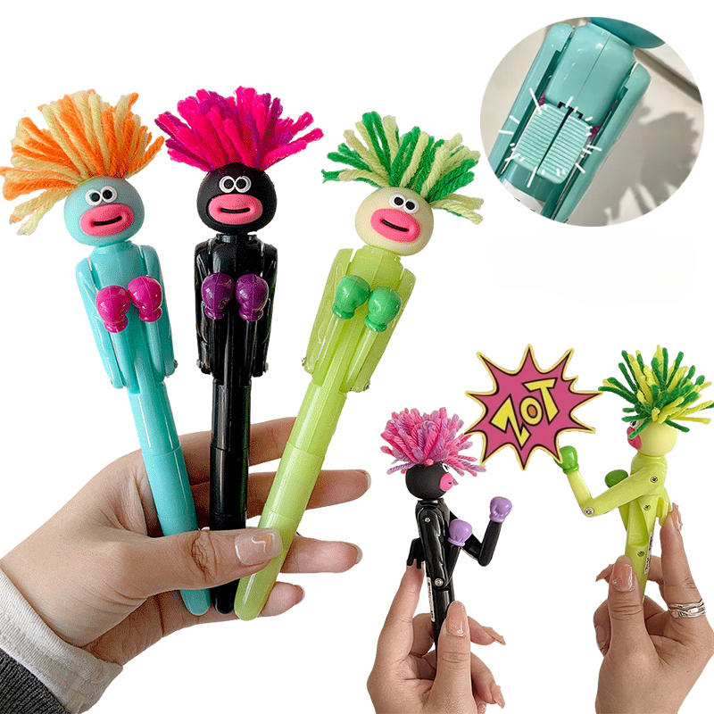 Bút đấm bốc robot/Bút Bi – Đồ chơi giải trí giảm stress, thay mực dễ dàng