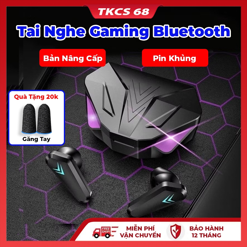 Tai Nghe Gaming Bluetooth X15 Không Dây Công Nghệ TWS Bluetooth 5.1 Cảm Biến Chạm, Không Có Độ Trễ Âm Thanh, Pin Khủng