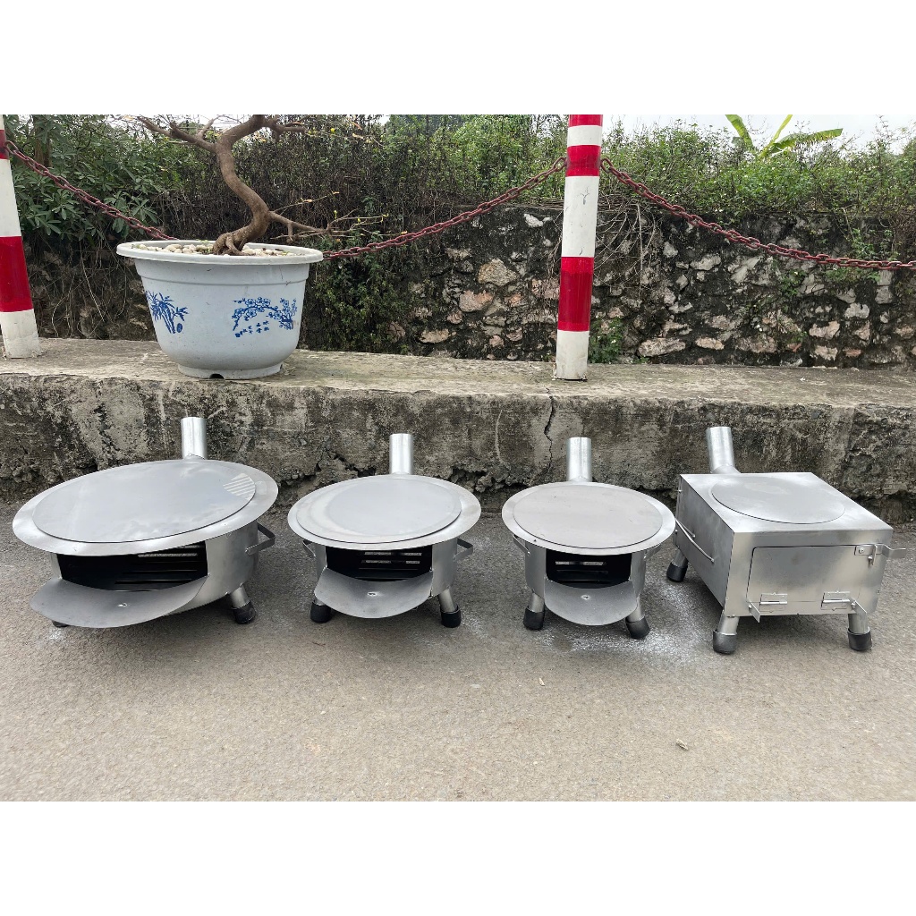 Bếp củi không khói chống đen nồi, bếp củi thông minh, tặng nắp chống đen nồi