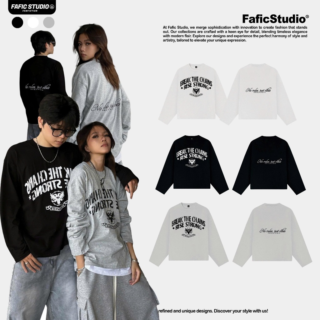 Áo thun tay dài Longsleeve Break from rộng FAFIC nam nữ unisex