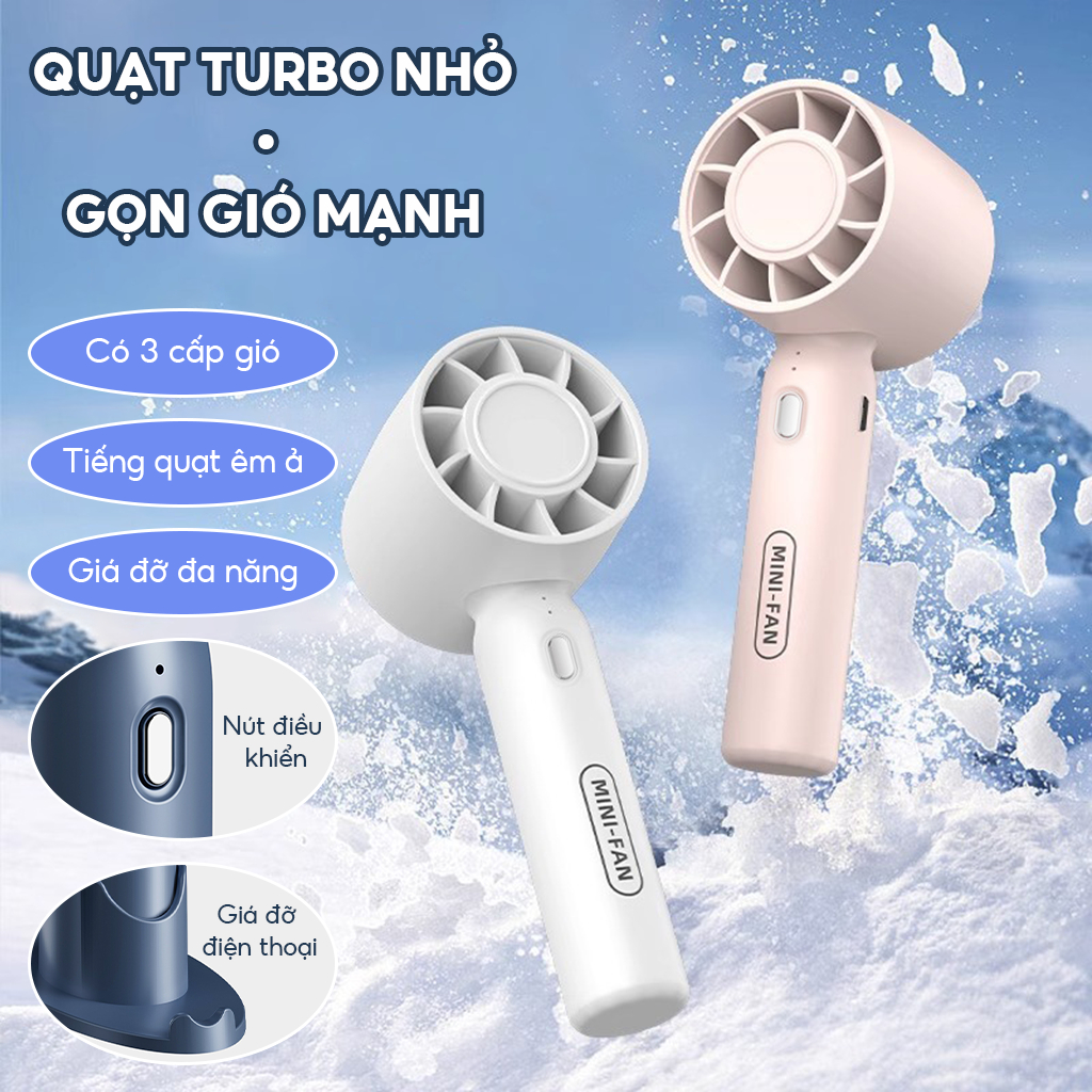 Quạt Cầm Tay Mini T10 Siêu Mát, Với 3 Tốc Độ Gió Làm Giá Đỡ Điện Thoại Lại Pin Khủng Có Thể Sạc Nhiều Màu Sắc