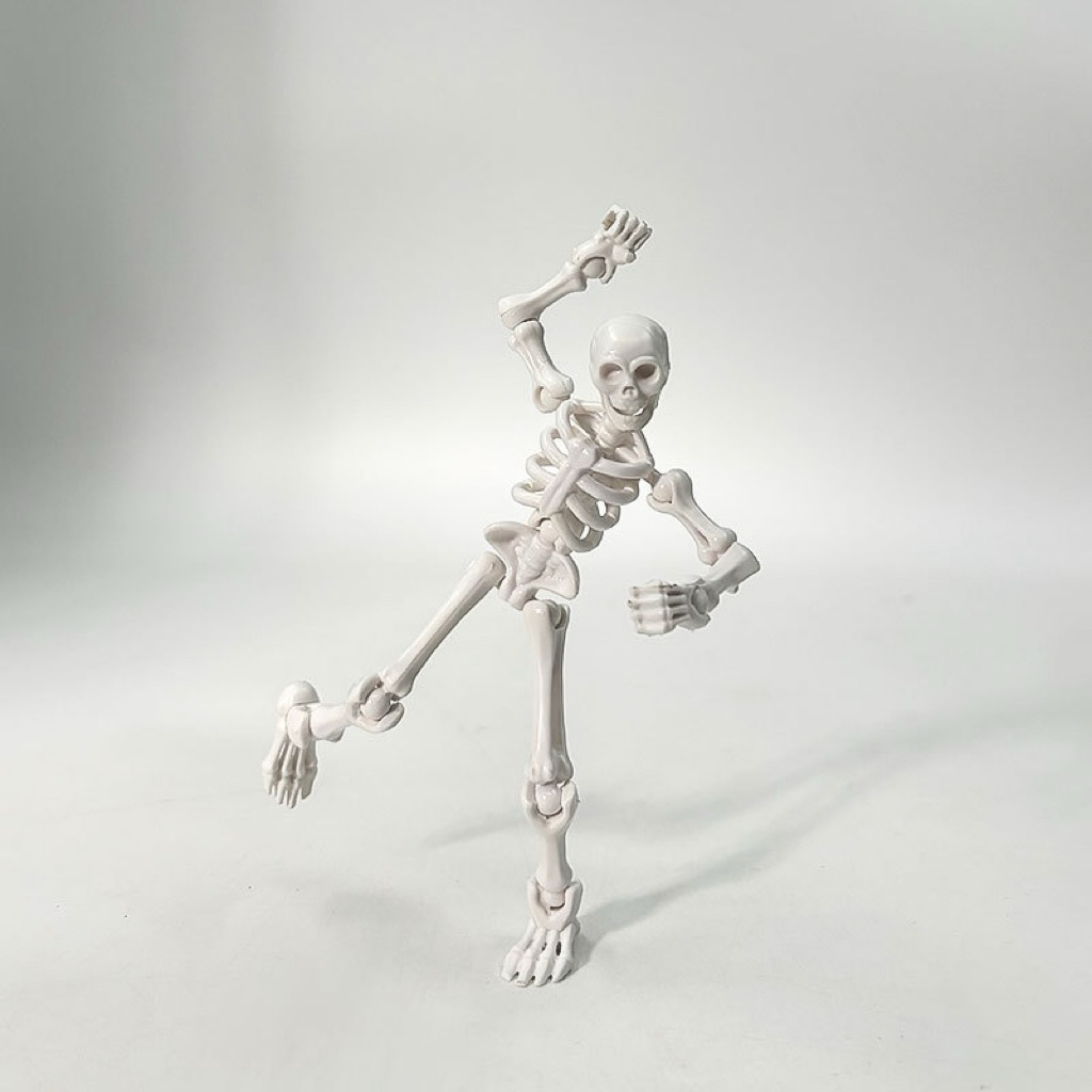 Dummy Mô Hình Lắp Ráp Bộ Xương Skeleton ABS 7 Màu Đa Khớp Toàn Thân Kèm Gậy Cầm Tay