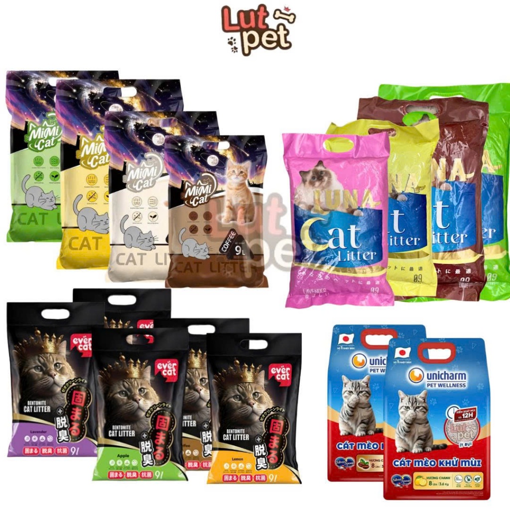 CAT LITTER Cát vệ sinh cho mèo - Cát vệ sinh khử mùi diệt khuẩn cho mèo CATLIKE mùi Cafe - Cacao 8L