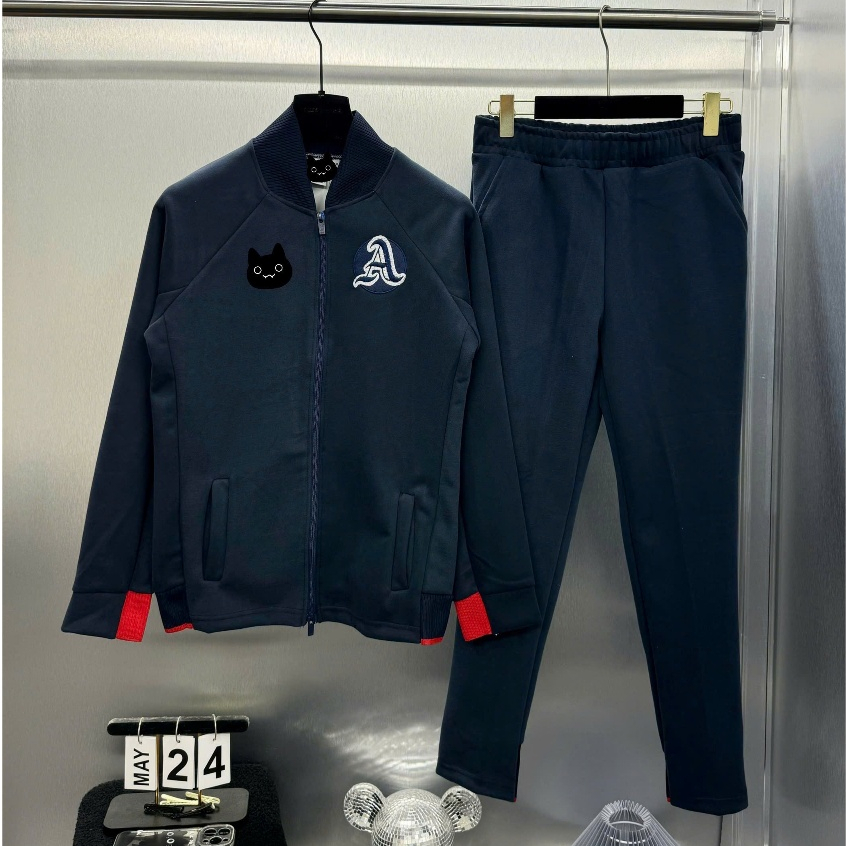 Bộ dài tayThu Đông Hoodie Nam Chữ A Mũ Siêu Đẹp - Bộ Nỉ Nam Hoodie Philipp Chất Nỉ Dày Dặn