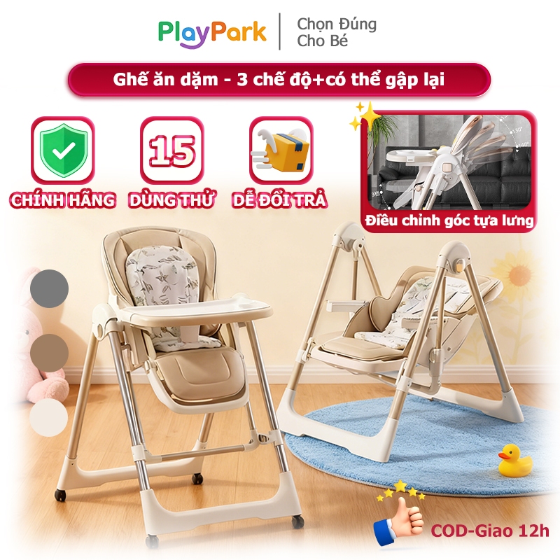 Ghế ăn dặm cho bé，Điều Chỉnh Độ Cao + Gấp Gọn + Tựa Lưng Linh Hoạt - Dùng Cho Bé 6 Tháng - 3 Tuổi
