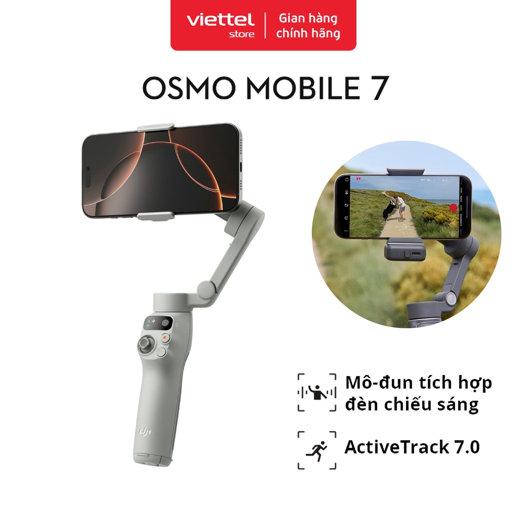 Gimbal Chống Rung Điện Thoại DJI Osmo Mobile 7 Theo Dõi Chủ Thể (DJI OM 7)