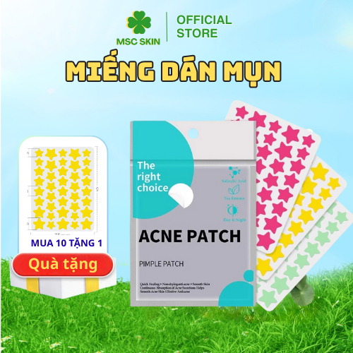 Miếng Dán Mụn Trứng Cá, Miếng Che Mụn Trứng Cá Ngôi Sao Dễ Thương