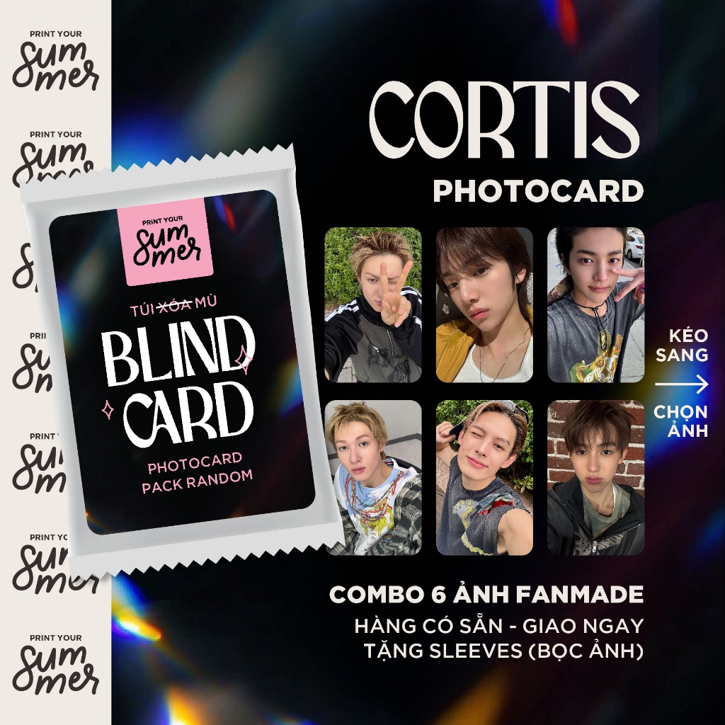 SUMMER30 [Chọn Ảnh] Cortis Túi Mù 6 Card Ảnh Bo Góc Fanmade Giao Ngay