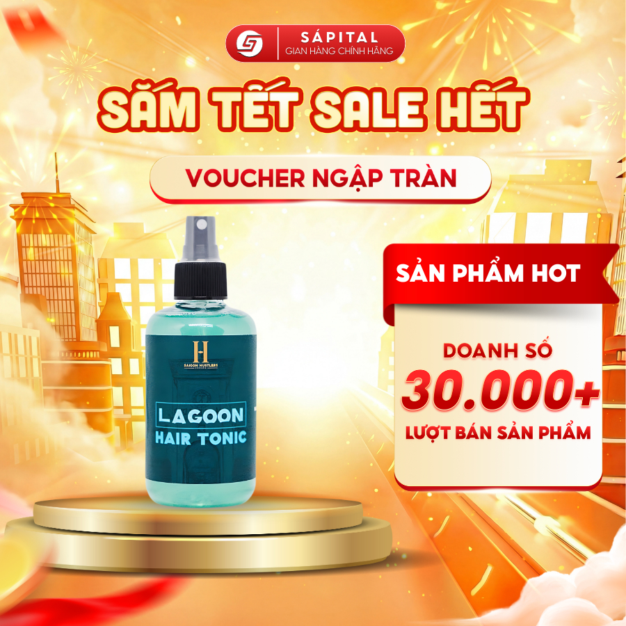 [CHÍNH HÃNG] Xịt tạo phồng Lagoon Hair Tonic - Hỗ trợ bảo vệ nhiệt - Tăng độ phồng kết dính cho tóc