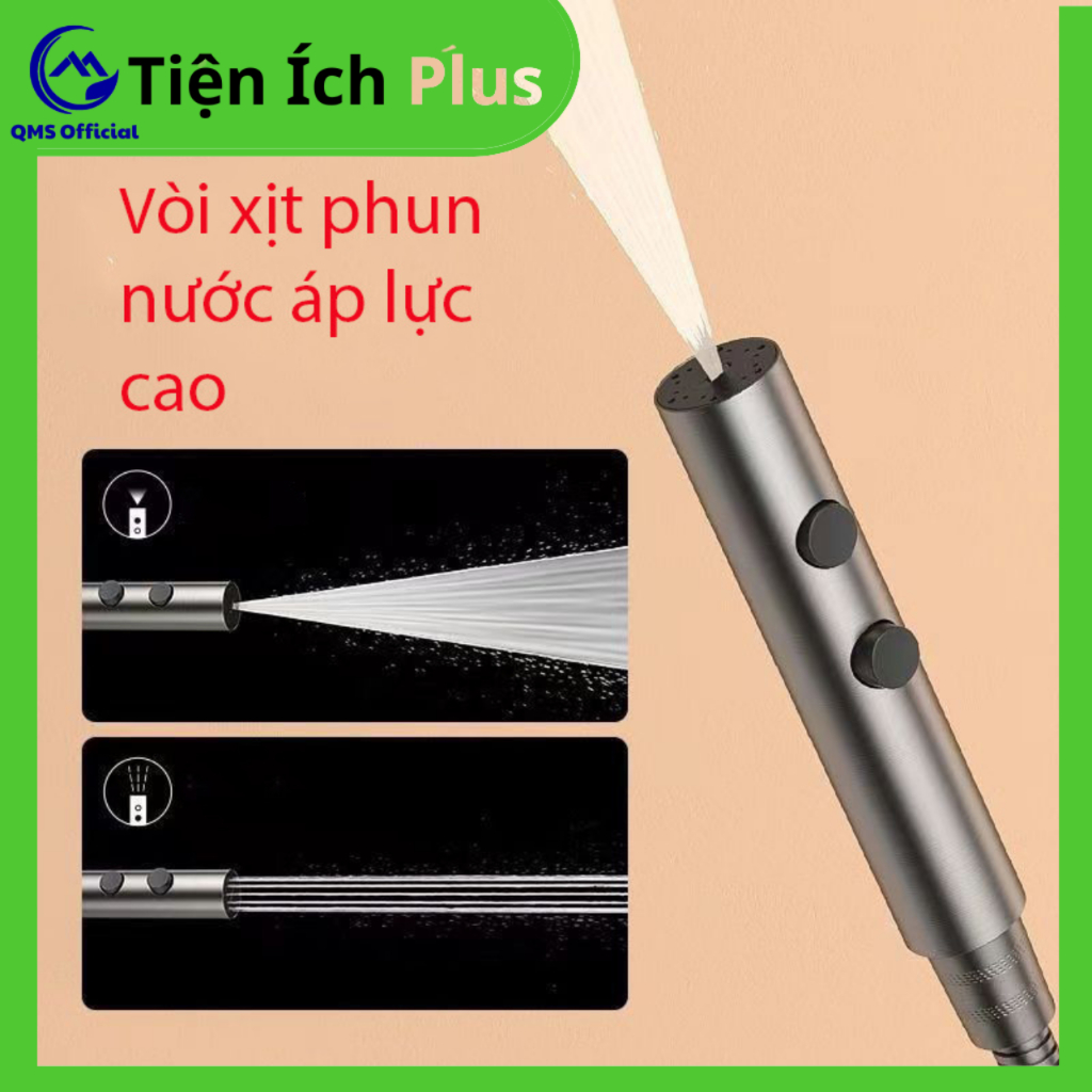 ( Hàng mới về ) Bộ vòi xịt vệ sinh 2 chế độ nước,Vòi xịt bồn cầu lực phun nước mạnh dễ dàng sử dụng - Chất liệu nhựa ABS