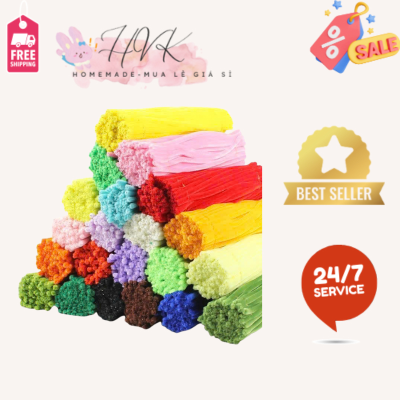 SỈ KẼM NHUNG Kẽm Nhung Loại 1-Làm hoa-Làm đồ handmade, Trang trí Tết,...dày 7-8mm HVK Homemade