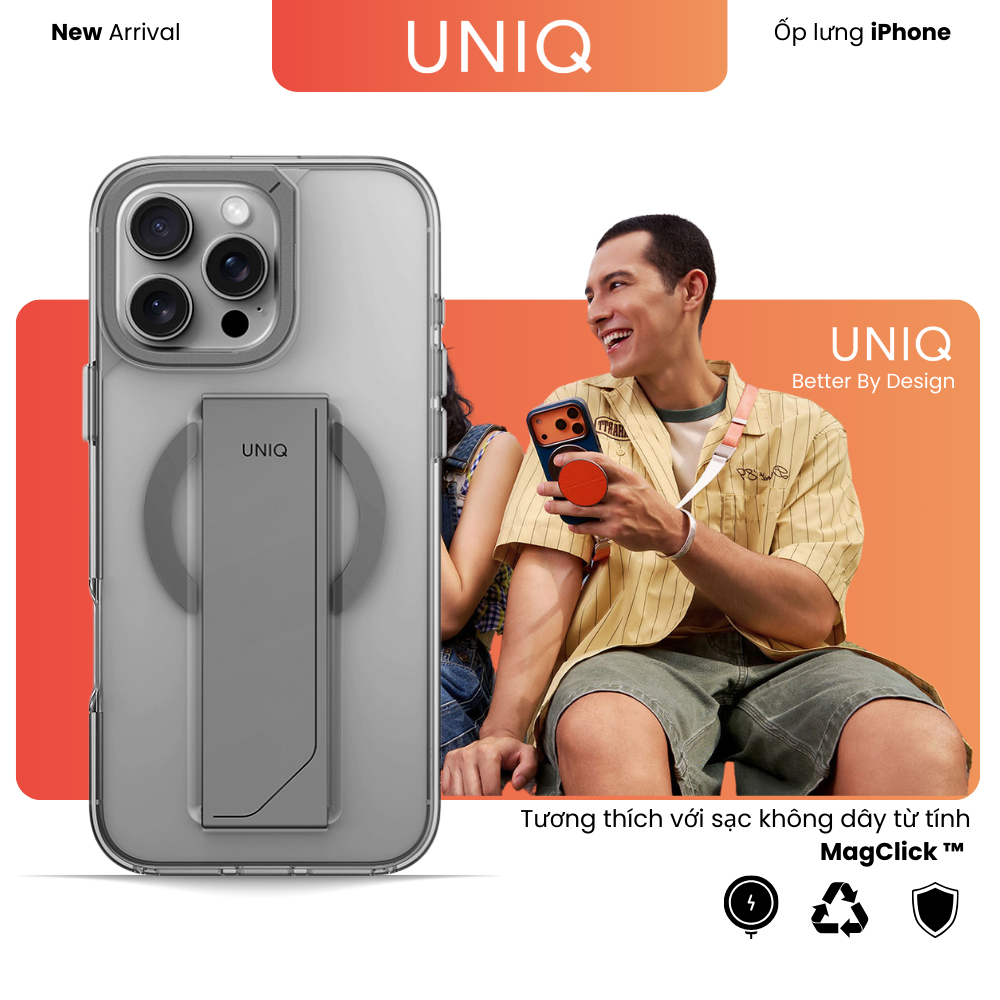 Ốp lưng Iphone 16 Pro Max Hãng UNIQ HELDRO MAX - Chống sốc, Tiện Dụng, Sang Trọng