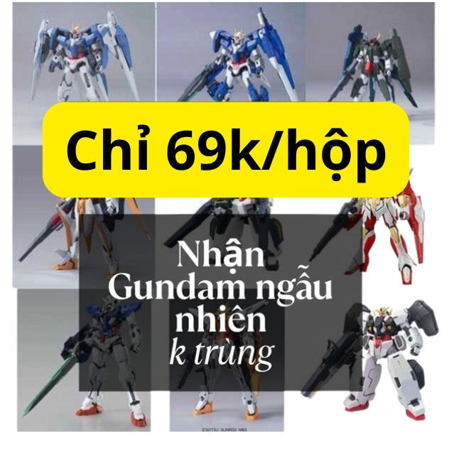 Mô Hình Gundam Giá Rẻ 79k Nhận Ngẫu Nhiên (Tình trạng hộp ngoài hư hại)