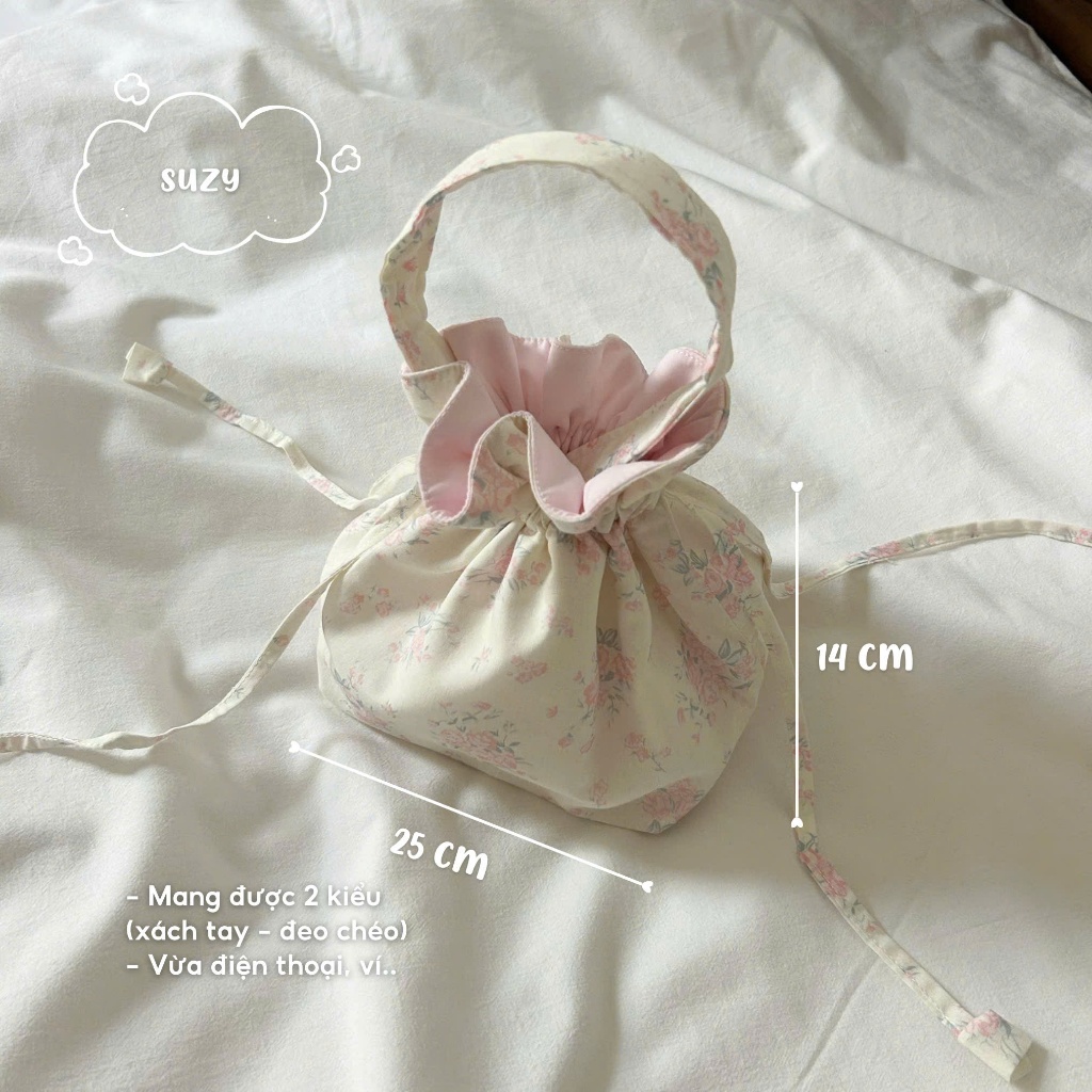 Suzy bag - Túi rút đeo được 2 kiểu - ICHI.SG