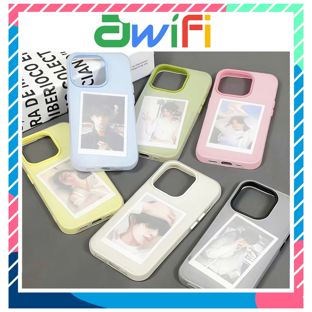 Ốp Lưng Iphone TPU Silicon 2in1 kẹo Pastel nhám 6/6s/7/8/plus/x/xs/11/12/13/14/15/16/17/pro/max/plus/promax-Awifi S2-5