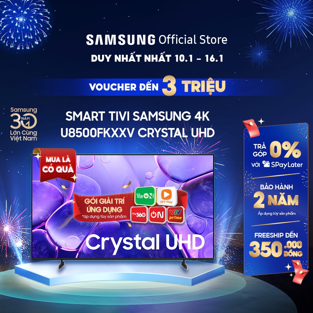 Smart Tivi Samsung UHD U8500FKXXV 2025 - Miễn phí lắp đặt
