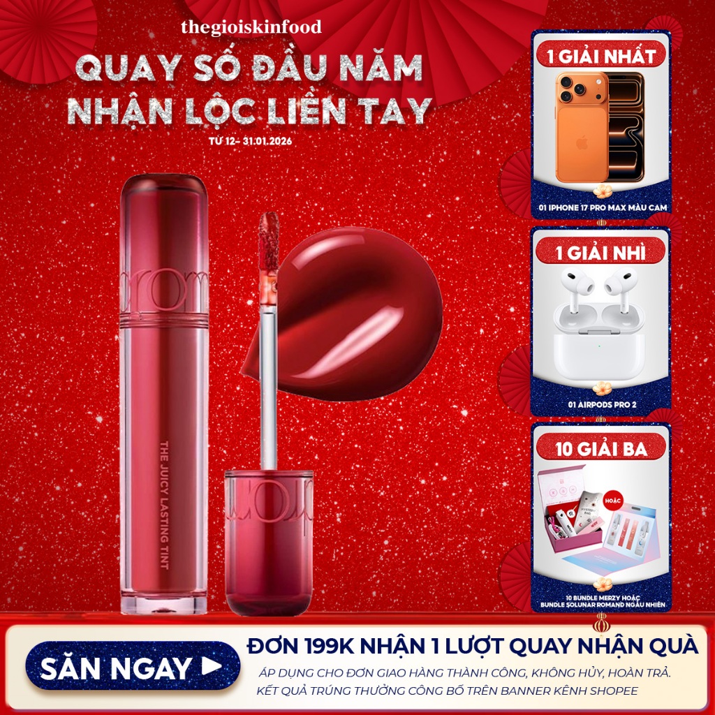 Son Tint Romand Căng Bóng The Juicy Lasting Tint ThegioiSkinfood