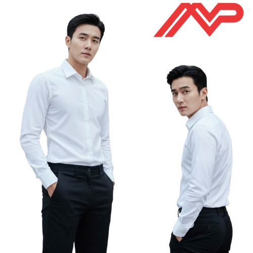 Áo sơ mi nam dài tay chất lụa Hàn Quốc hạn chế nhăn.LUATD MVP