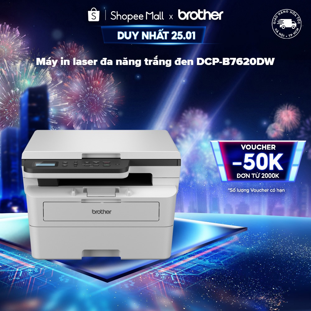 Máy in laser đa năng Brother DCP-B7620DW/DCP-B7640DW