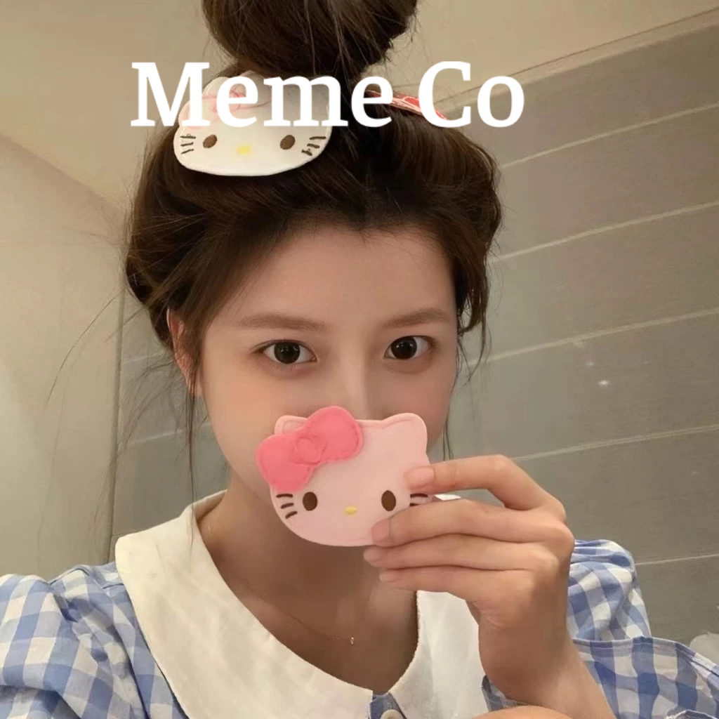 Miếng dán tóc Mái hình Mèo Kitty và nơ dễ thương