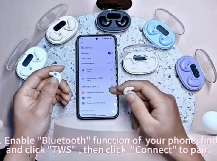 X55 Tai Nghe Ngủ Không Dây Bluetooth 5.4 Tai Nghe Màn Hình LED Hi-fi Stereo Chống Thấm Nước Chống Ồn-Canceling Tai Nghe Âm Bass Sâu Âm Nhạc Acoustic Rõ Ràng Độ Nét Cao | BigBuy360 - bigbuy360.vn