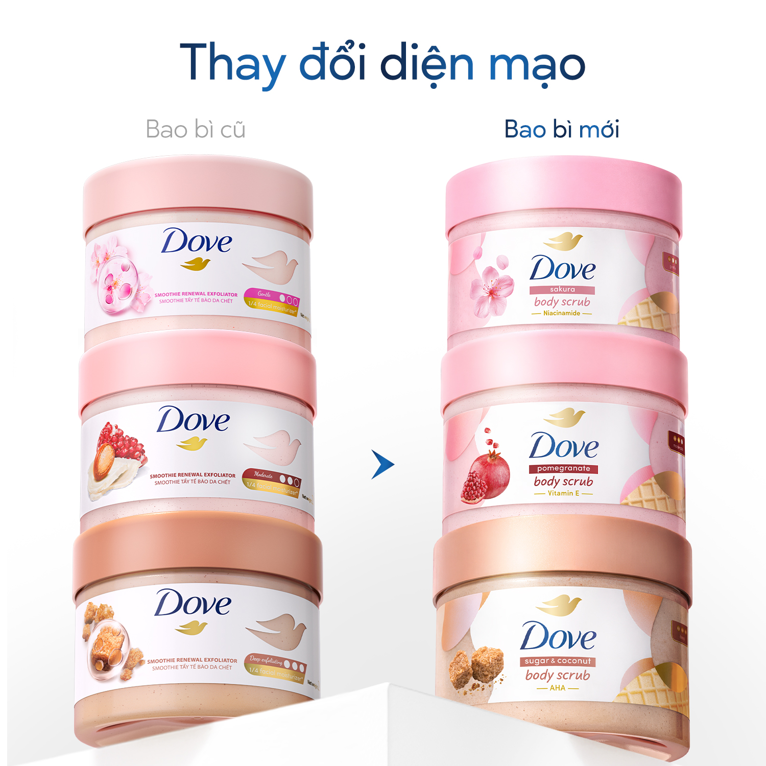 [CHÍNH HÃNG ĐỘC QUYỀN] Smoothie Tẩy Tế Bào Chết Body Dove Chăm Da Sáng Mịn 298g/280g | BigBuy360 - bigbuy360.vn