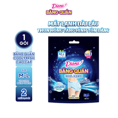 Băng Quần Diana Beauty Hip Cool Fresh size M-L/ L-XL 2 miếng/gói
