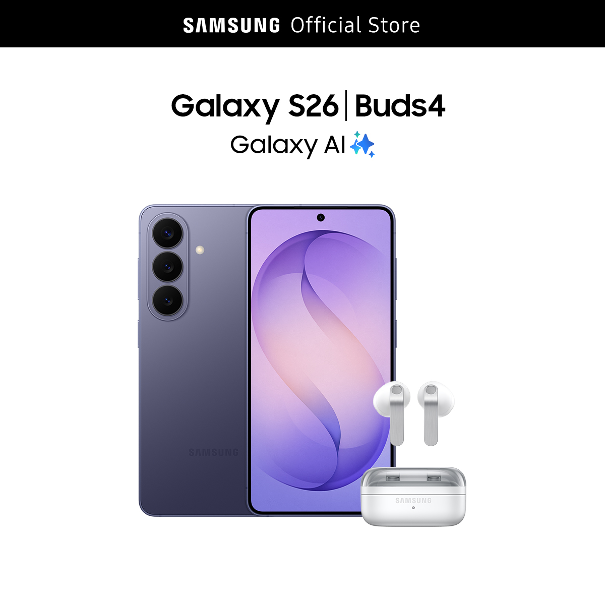 Điện thoại Samsung Galaxy S26+, 12GB/256GB, Customized AP, AI Phone, Photo Assist, Creative Studio, 50MP Camera, 4900mAh | BigBuy360 - bigbuy360.vn