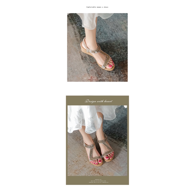 Giày Sandal Cao Gót Mũi Tròn Size Lớn Thời Trang Quyến Rũ 40-41
