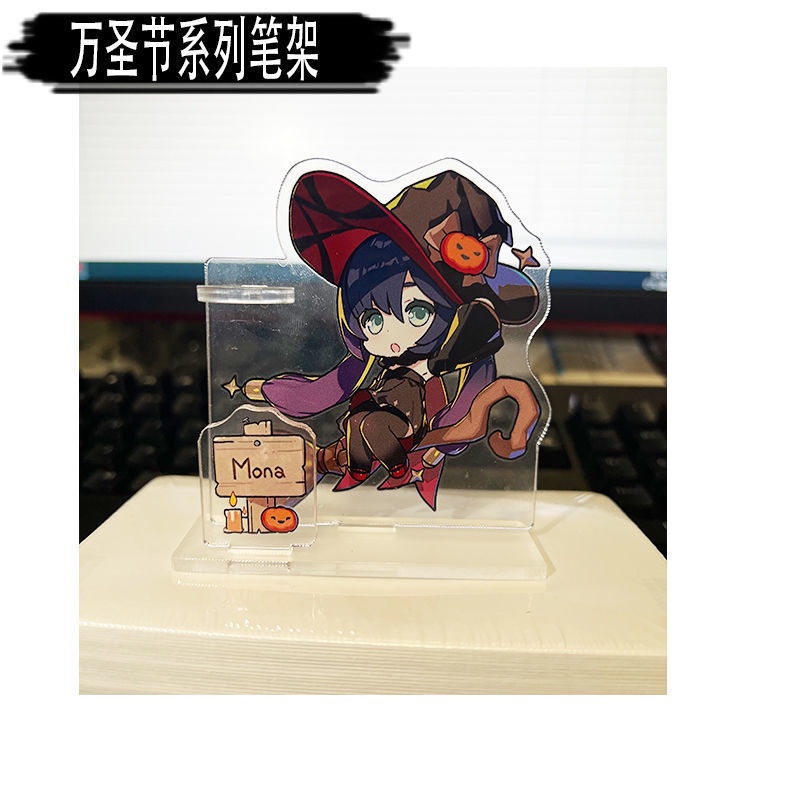 Genshin impact ống đựng bút trang trí acrylic Halloween chủ đề trang phục kỳ quái sê-ri chủ đề T2JC