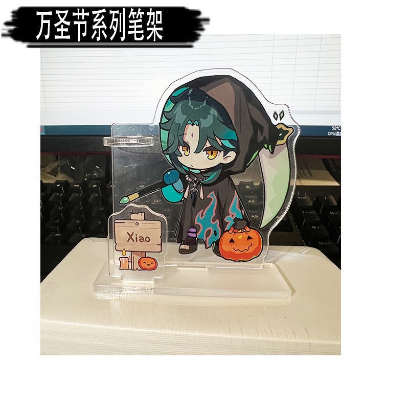 Genshin impact ống đựng bút trang trí acrylic Halloween chủ đề trang phục kỳ quái sê-ri chủ đề T2JC