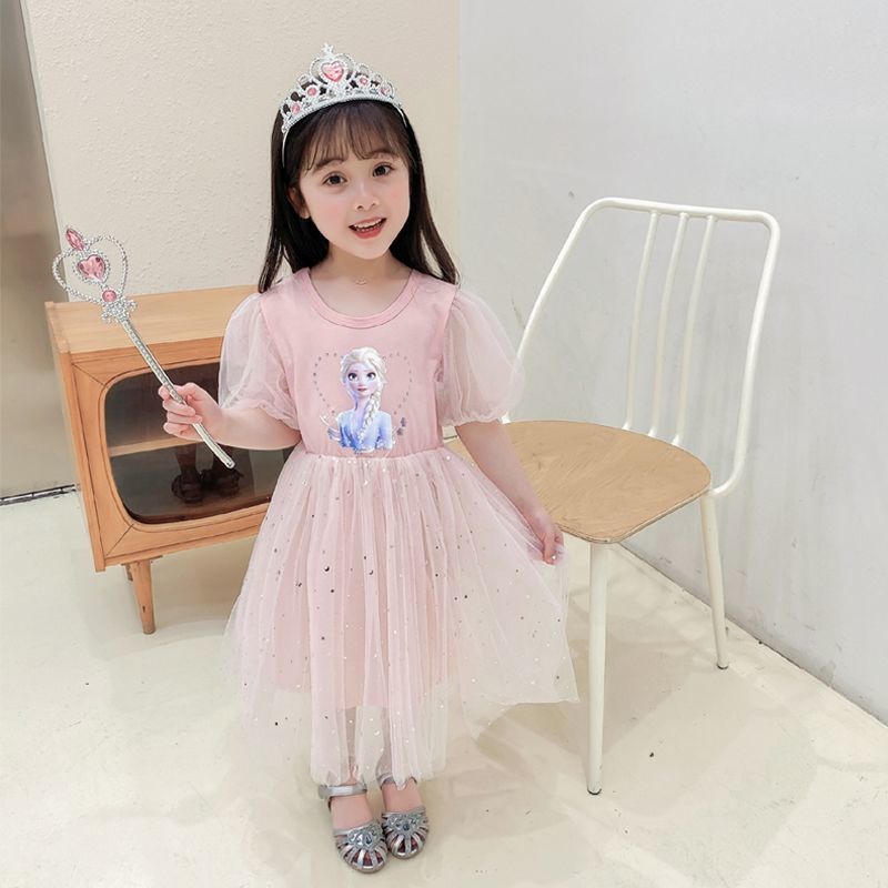 Đầm Công Chúa Thiết Kế Mới Xinh Xắn Thời Trang Dành Cho Bé Gái Từ 1-9 Tuổi