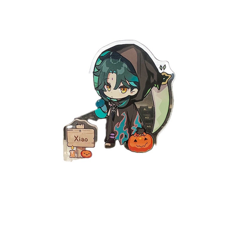 Genshin impact ống đựng bút trang trí acrylic Halloween chủ đề trang phục kỳ quái sê-ri chủ đề T2JC