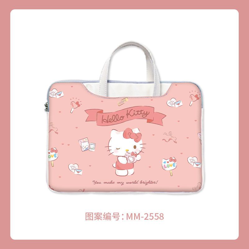 Hoạt Hình Túi Đựng Laptop 13.3-inch Notebook 14-inch 15.6-inch Chống Sốc Chống Mòn Hình Hello Kitty