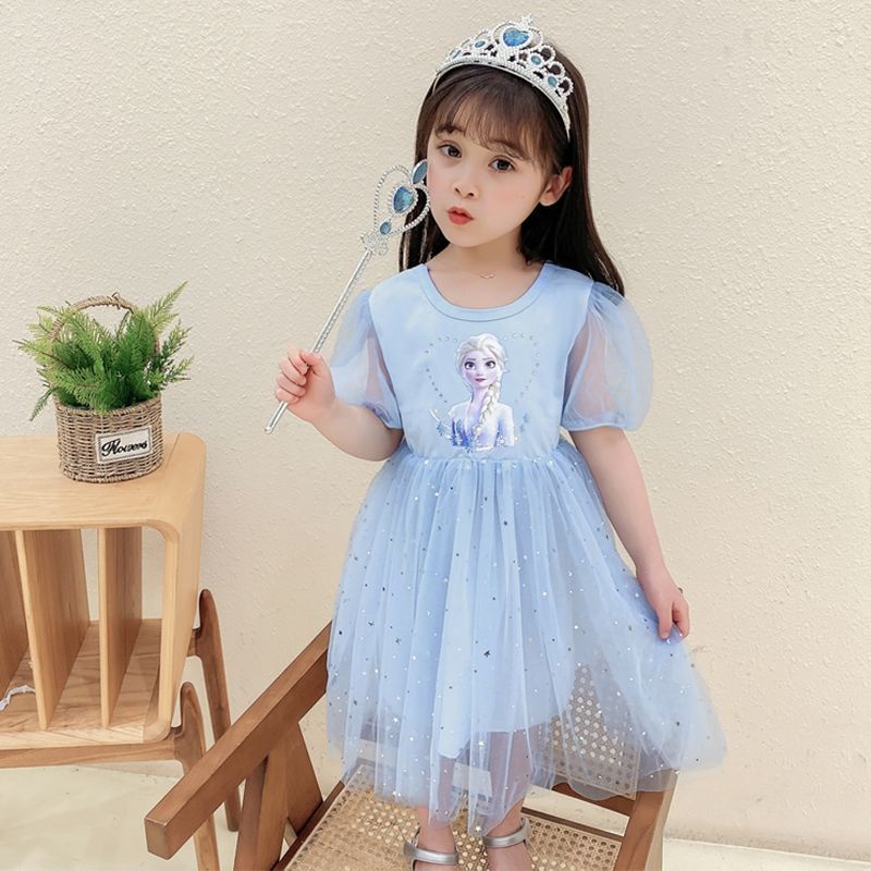 Đầm Công Chúa Thiết Kế Mới Xinh Xắn Thời Trang Dành Cho Bé Gái Từ 1-9 Tuổi