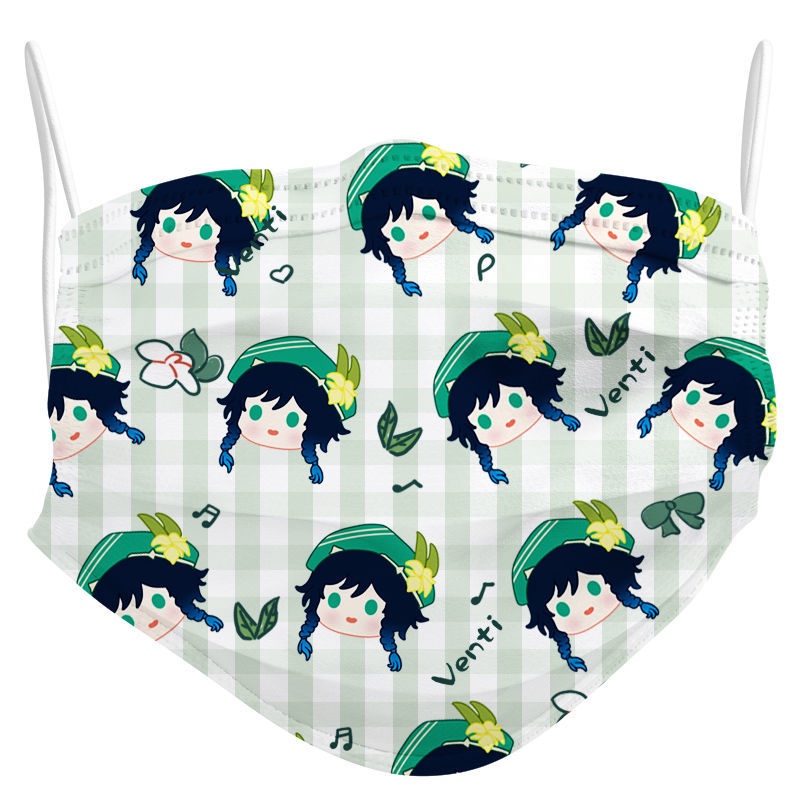 Mặt Nạ Tác động của Genshin có sẵn bốalia Mandrill Wendy Zhongli Fengyuan Wanye. Ebzo