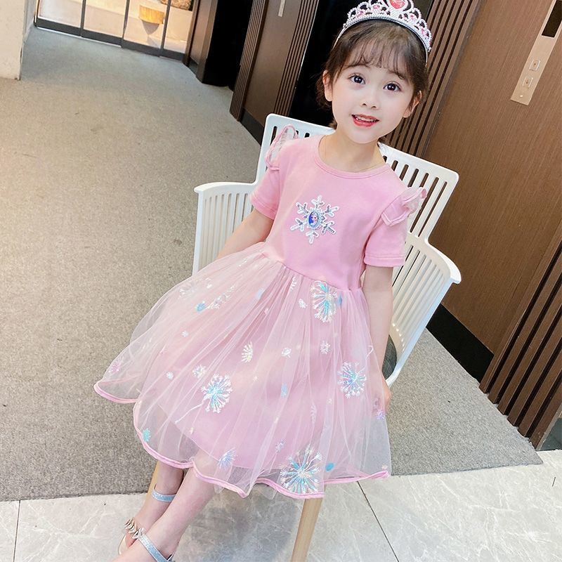 Đầm Công Chúa Thiết Kế Mới Xinh Xắn Thời Trang Dành Cho Bé Gái Từ 1-9 Tuổi