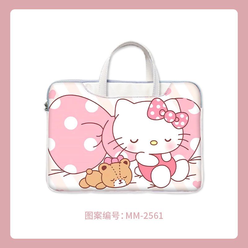 Hoạt Hình Túi Đựng Laptop 13.3-inch Notebook 14-inch 15.6-inch Chống Sốc Chống Mòn Hình Hello Kitty