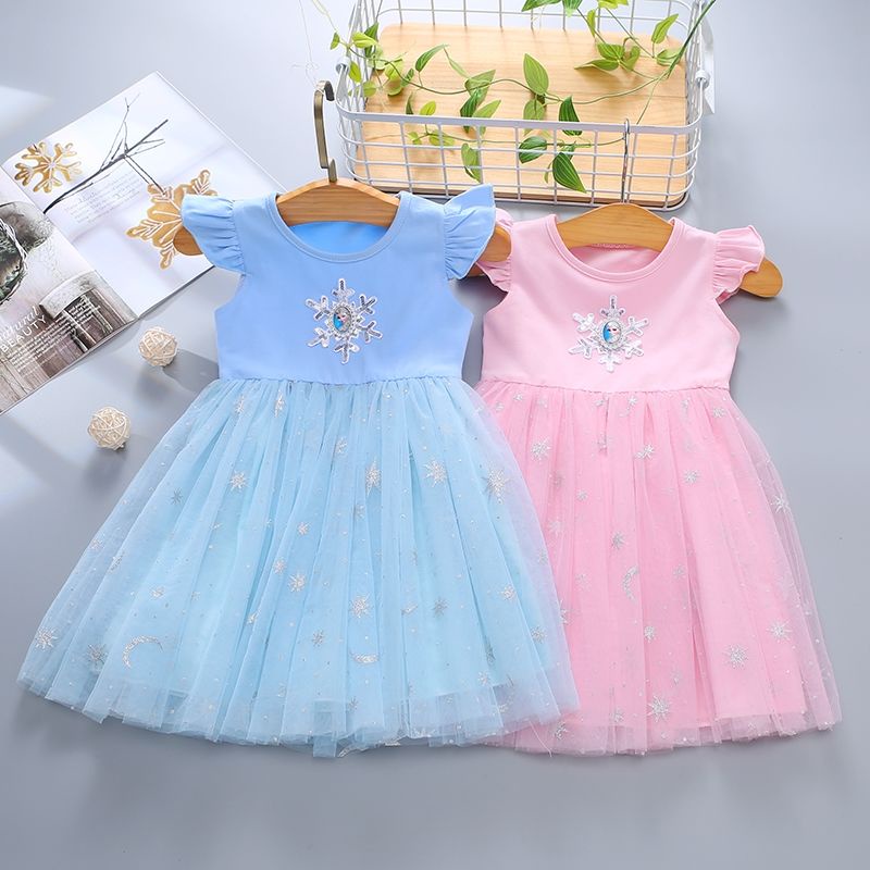 Đầm Công Chúa Thiết Kế Mới Xinh Xắn Thời Trang Dành Cho Bé Gái Từ 1-9 Tuổi