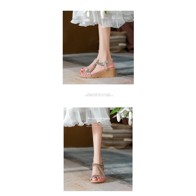 Giày Sandal Cao Gót Mũi Tròn Size Lớn Thời Trang Quyến Rũ 40-41