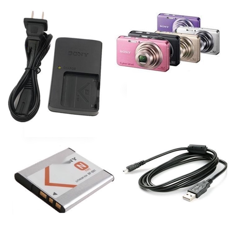Bộ 3 Dây Cáp Sạc Pin Máy Ảnh Sony DSC-W310 W320 W330 W520 W530 NP-BN1