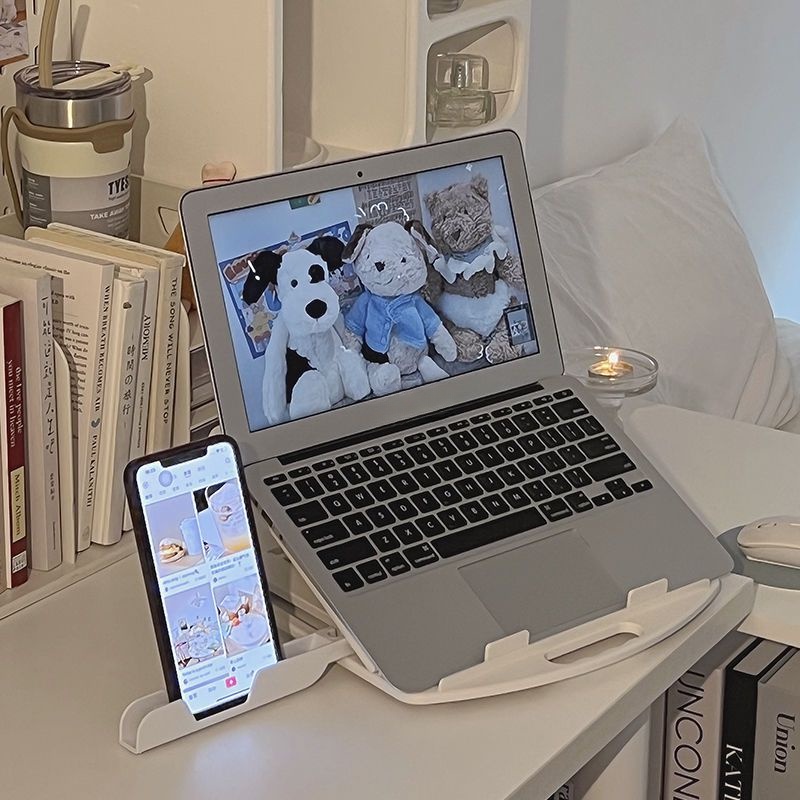 Giá Đỡ Laptop / Máy Tính Bảng Dạng Đứng Có Thể Xoay Tản Nhiệt Tiện Dụng