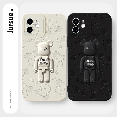 Ốp điện thoại JURSUE Y2967 họa tiết gấu thích hợp cho iPhone 17 16 15 14 13 12 11 Pro Max SE 2020 X XR XS ip 8 7 Plus
